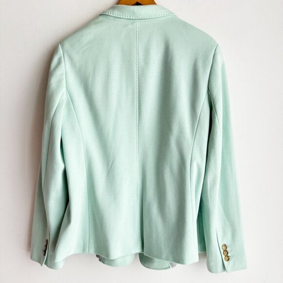 Talbots Sea-foam Green Plus Size Classic Blazer 16W - Picture 5 of 6